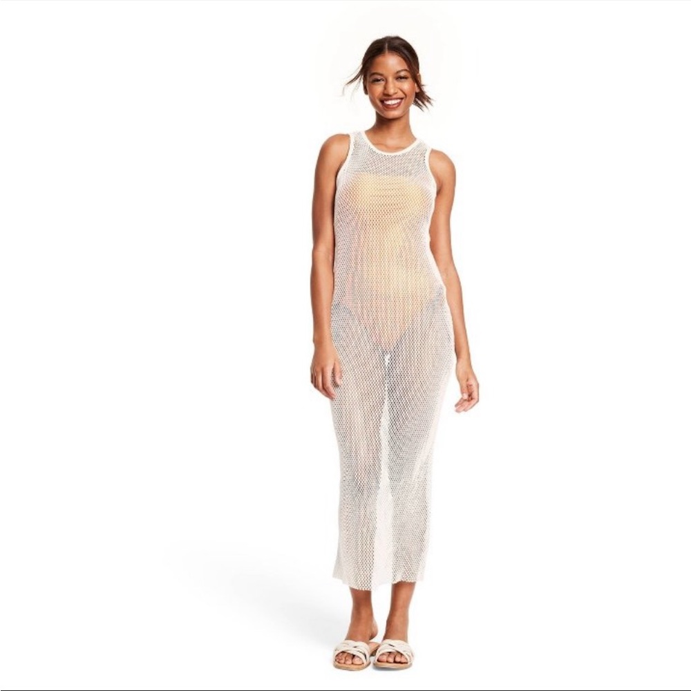 NWT Fe Noel x Target Cream Crochet Cover Up Dress